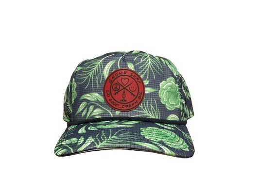 Green tropical hat