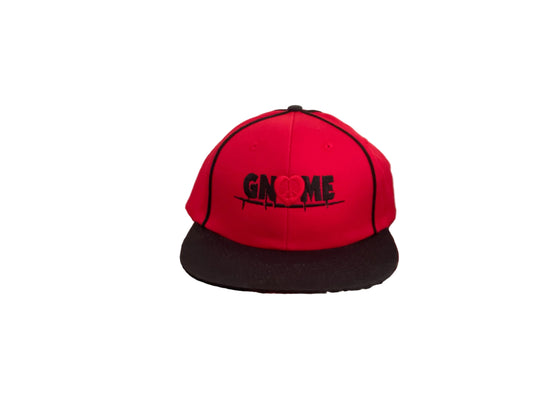 Red Black Seam Cotton Hat
