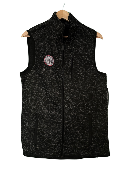 Black gray vest